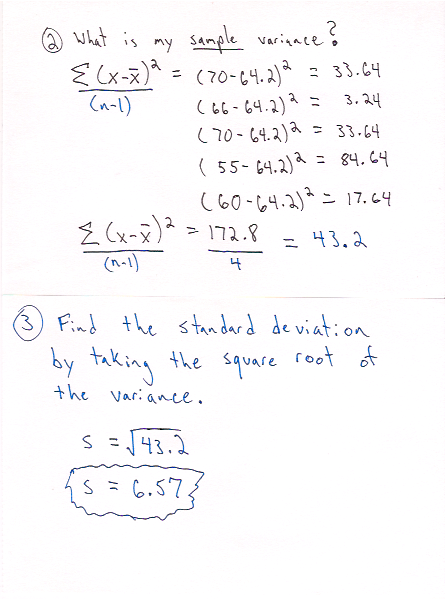 Standard Deviation Page 3 and 4